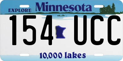 MN license plate 154UCC