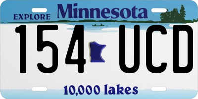 MN license plate 154UCD