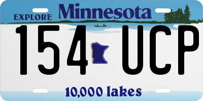 MN license plate 154UCP