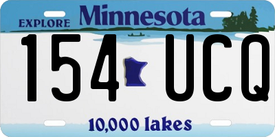 MN license plate 154UCQ