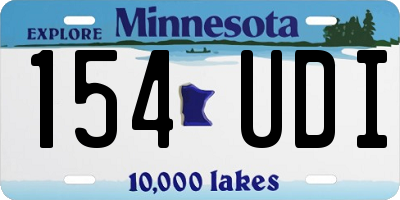 MN license plate 154UDI