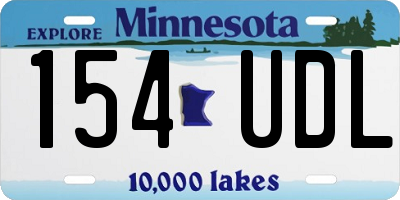 MN license plate 154UDL