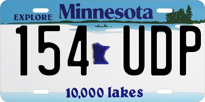 MN license plate 154UDP