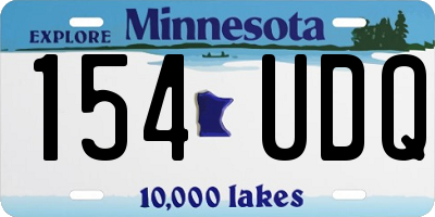MN license plate 154UDQ