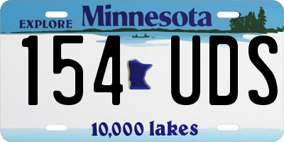 MN license plate 154UDS