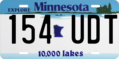 MN license plate 154UDT