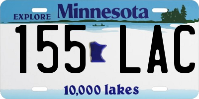 MN license plate 155LAC