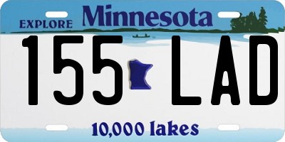 MN license plate 155LAD