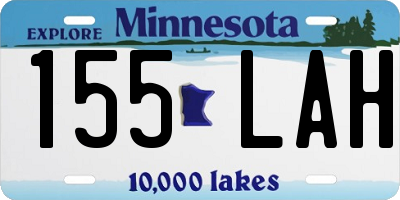 MN license plate 155LAH