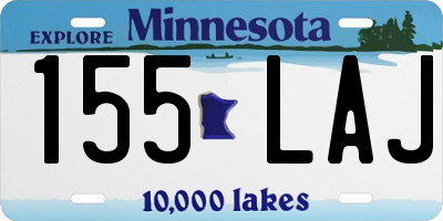 MN license plate 155LAJ