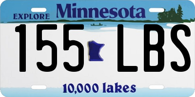 MN license plate 155LBS