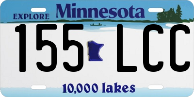MN license plate 155LCC