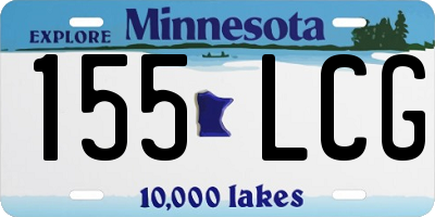 MN license plate 155LCG