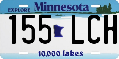 MN license plate 155LCH