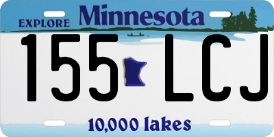 MN license plate 155LCJ