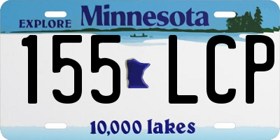 MN license plate 155LCP
