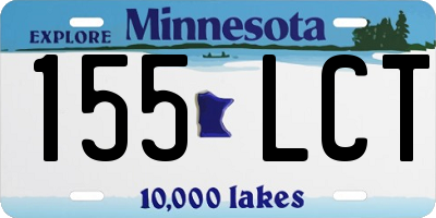 MN license plate 155LCT