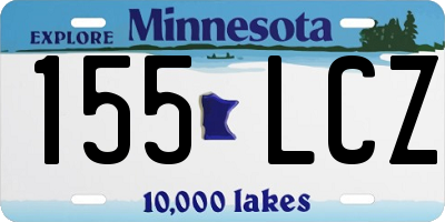 MN license plate 155LCZ