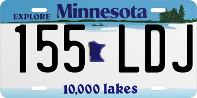 MN license plate 155LDJ
