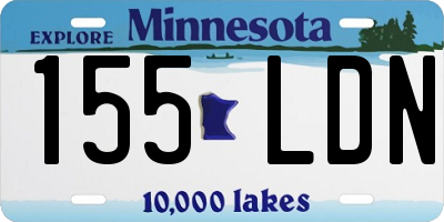 MN license plate 155LDN