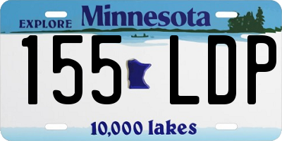 MN license plate 155LDP