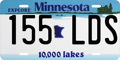 MN license plate 155LDS