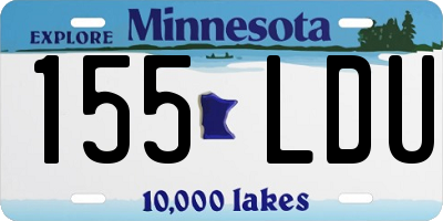 MN license plate 155LDU