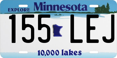MN license plate 155LEJ