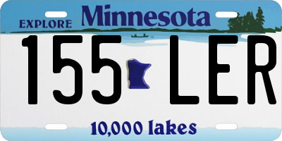 MN license plate 155LER