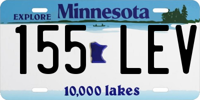MN license plate 155LEV