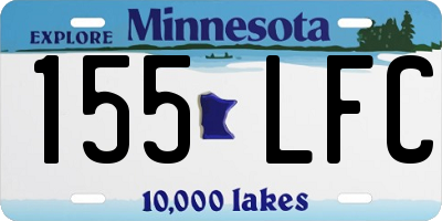 MN license plate 155LFC