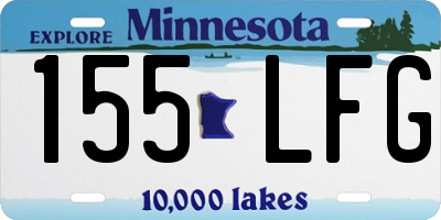 MN license plate 155LFG