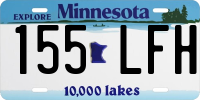 MN license plate 155LFH