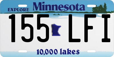 MN license plate 155LFI
