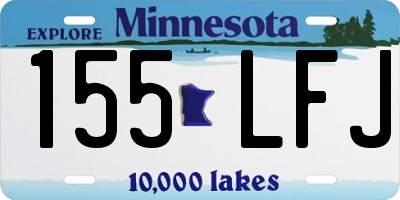 MN license plate 155LFJ