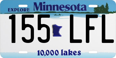 MN license plate 155LFL