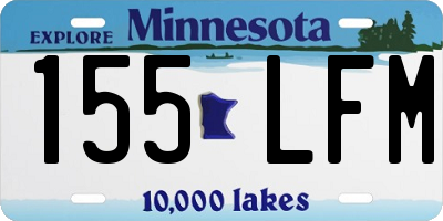 MN license plate 155LFM