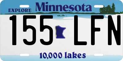 MN license plate 155LFN