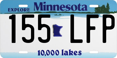MN license plate 155LFP