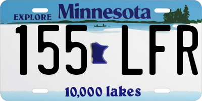 MN license plate 155LFR