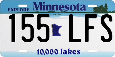 MN license plate 155LFS