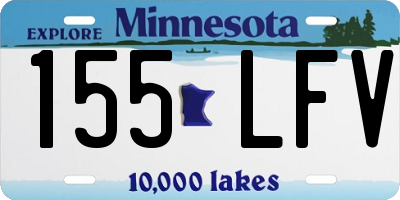 MN license plate 155LFV