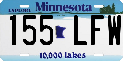 MN license plate 155LFW
