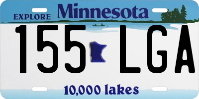 MN license plate 155LGA