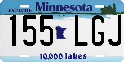 MN license plate 155LGJ