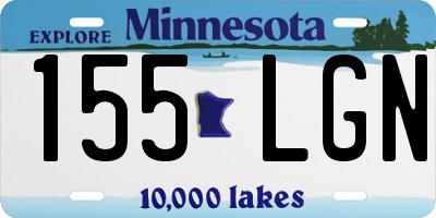 MN license plate 155LGN