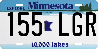 MN license plate 155LGR