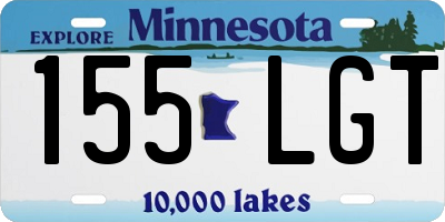 MN license plate 155LGT