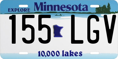 MN license plate 155LGV