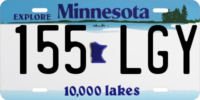 MN license plate 155LGY